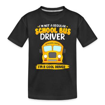 Funny School Bus Driver Appreciation anniversary - Kinder Premium Bio T-Shirt - Schwarz - Vorne