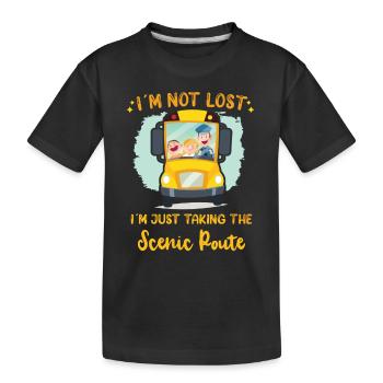 Funny School Bus Driver Appreciation anniversary - Kinder Premium Bio T-Shirt - Schwarz - Vorne