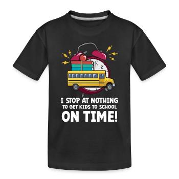 Funny School Bus Driver Appreciation anniversary - Kinder Premium Bio T-Shirt - Schwarz - Vorne