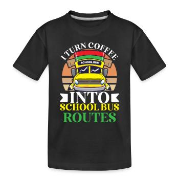 Funny School Bus Driver Appreciation anniversary - Kinder Premium Bio T-Shirt - Schwarz - Vorne