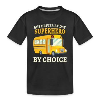 Funny School Bus Driver Appreciation anniversary - Kinder Premium Bio T-Shirt - Schwarz - Vorne