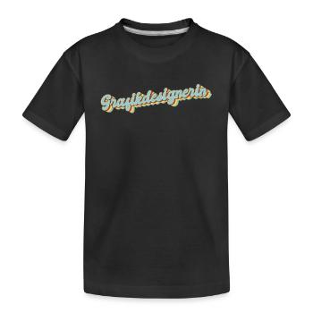 Illustrator Abschluss-Geschenk Grafikdesignerin - Kinder Premium Bio T-Shirt - Schwarz - Vorne