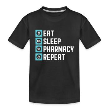 Apotheker Abschluss Medizin Apotheke - Kinder Premium Bio T-Shirt - Schwarz - Vorne