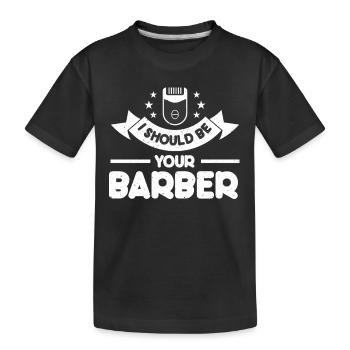 Hairdresser Gift For Hairdresser Salon Saying Hairdresser - Kids' Premium Organic T-Shirt - black - Front
