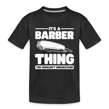 Hairdresser Gift For Hairdresser Salon Saying Hairdresser - Kids' Premium Organic T-Shirt - black - Front