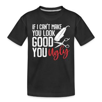 Hairdresser Gift For Hairdresser Salon Saying Hairdresser - Kids' Premium Organic T-Shirt - black - Front