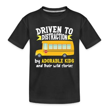 Funny School Bus Driver Appreciation anniversary - Kinder Premium Bio T-Shirt - Schwarz - Vorne