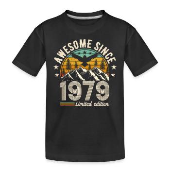 Legendary 65th birthday 1979 - Kids' Premium Organic T-Shirt - black - Front