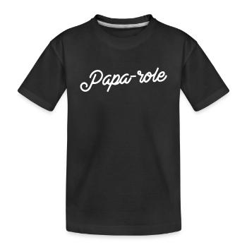 Papa-role - T-shirt bio Premium Enfant - noir - Devant
