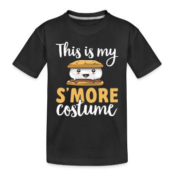 S'more Campfire Marshmallow Camping - T-shirt bio Premium Enfant - noir - Devant