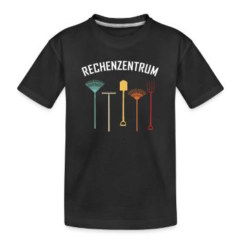Rechenzentrum Admin IT-Betrieb Informatiker - Kinder Premium Bio T-Shirt - Schwarz - Vorne