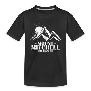 Mount Mitchell North Carolina North Carolina - Kinder Premium Bio T-Shirt - Schwarz - Vorne