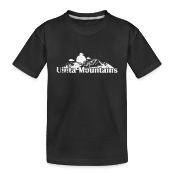 Uinta Mountains Rocky Mountains Utah - Kinder Premium Bio T-Shirt - Schwarz - Vorne