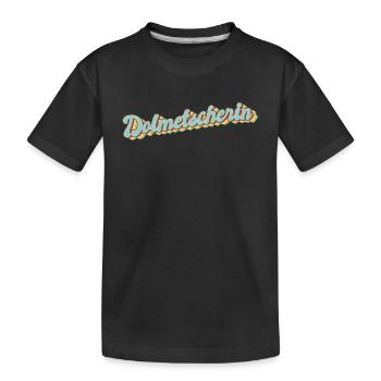 Übersetzer Abschluss-Geschenk Dolmetscherin - Kinder Premium Bio T-Shirt - Schwarz - Vorne