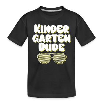 Kindergarten Dude Funny Pre School Bff - Kids' Premium Organic T-Shirt - black - Front