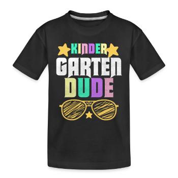 Kindergarten Dude Funny Pre School Bff - Kids' Premium Organic T-Shirt - black - Front