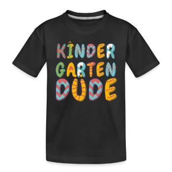 Kindergarten Dude Funny Pre School Bff - Kids' Premium Organic T-Shirt - black - Front