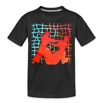 Aïkido - T-shirt bio Premium Enfant - noir - Devant