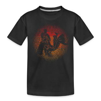 Aïkido - T-shirt bio Premium Enfant - noir - Devant