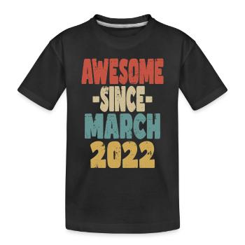 Fantastischer März 2022 - Kinder Premium Bio T-Shirt - Schwarz - Vorne