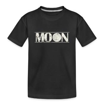 Moon Night Sky - Kids' Premium Organic T-Shirt - black - Front