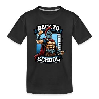 Gladiator-schullehrer Des Antiken Roms - Kinder Premium Bio T-Shirt - Schwarz - Vorne