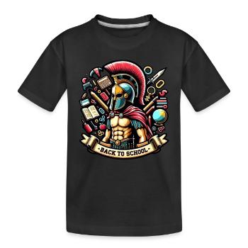 Gladiator-schullehrer Des Antiken Roms - Kinder Premium Bio T-Shirt - Schwarz - Vorne
