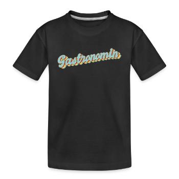 Restaurant Wirt Koch Abschluss-Geschenk - Kinder Premium Bio T-Shirt - Schwarz - Vorne