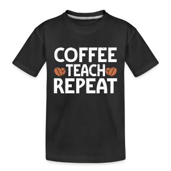 Barista Kaffee - Kinder Premium Bio T-Shirt - Schwarz - Vorne