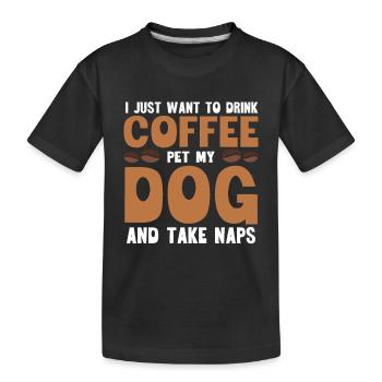 Barista Kaffee - Kinder Premium Bio T-Shirt - Schwarz - Vorne