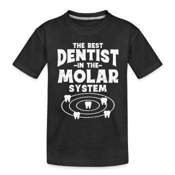 Dentist Student Degree Teeth Dentistry - Kids' Premium Organic T-Shirt - black - Front