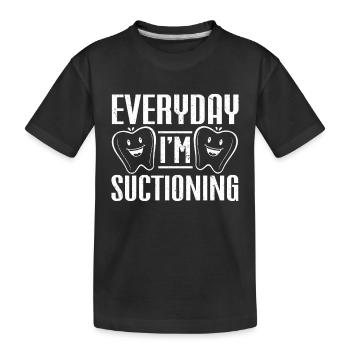Dentist Student Degree Teeth Dentistry - Kids' Premium Organic T-Shirt - black - Front