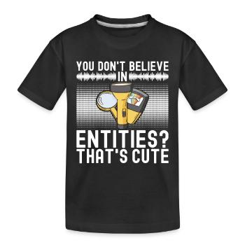 Enquêteur paranormal Chasse aux fantômes - T-shirt bio Premium Enfant - noir - Devant