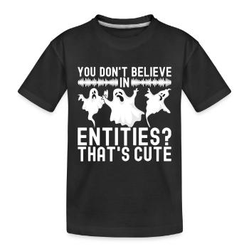 Paranormaler Ermittler Geister Jagen - Kinder Premium Bio T-Shirt - Schwarz - Vorne