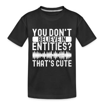 Enquêteur paranormal Chasse aux fantômes - T-shirt bio Premium Enfant - noir - Devant