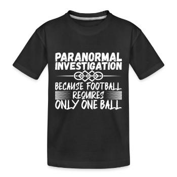 Enquêteur paranormal Chasse aux fantômes - T-shirt bio Premium Enfant - noir - Devant