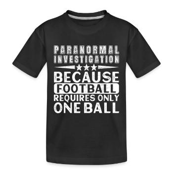 Enquêteur paranormal Chasse aux fantômes - T-shirt bio Premium Enfant - noir - Devant