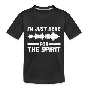Enquêteur paranormal Chasse aux fantômes - T-shirt bio Premium Enfant - noir - Devant