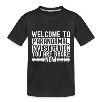 Enquêteur paranormal Chasse aux fantômes - T-shirt bio Premium Enfant - noir - Devant