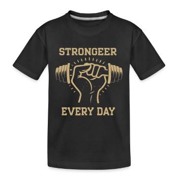 SALLE DE SPORT TOUS LES JOURS - T-shirt bio Premium Enfant - noir - Devant