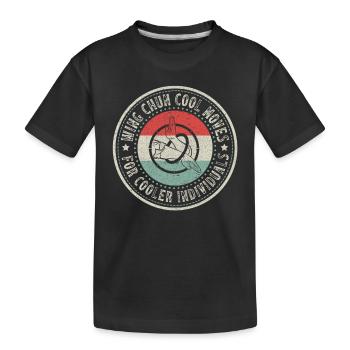 Wing Chun cool moves for cool individuals - Kids' Premium Organic T-Shirt - black - Front