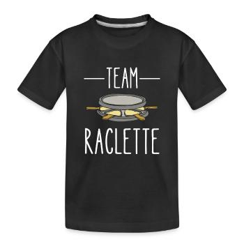 team raclette - T-shirt bio Premium Enfant - noir - Devant
