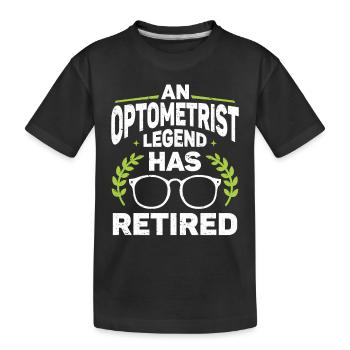 Optometrist Optiker Optometrie - Kinder Premium Bio T-Shirt - Schwarz - Vorne