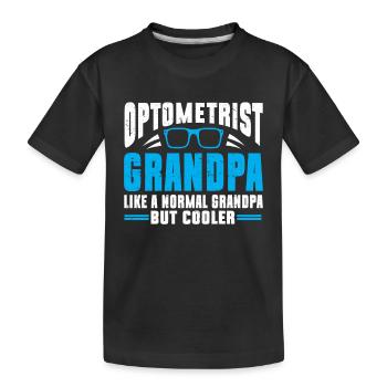 Optometrist Optiker Optometrie - Kinder Premium Bio T-Shirt - Schwarz - Vorne