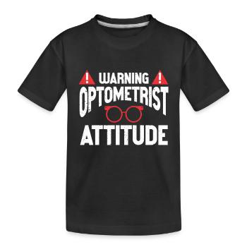 Optometrist Optiker Optometrie - Kinder Premium Bio T-Shirt - Schwarz - Vorne