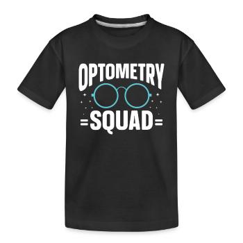 Optometrist Optiker Optometrie - Kinder Premium Bio T-Shirt - Schwarz - Vorne