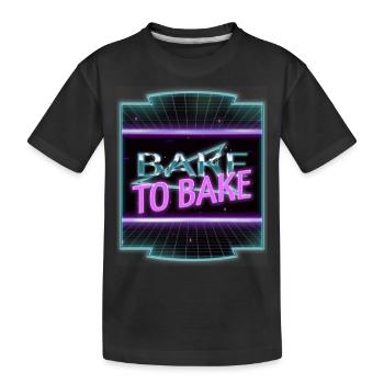pirate chef pastry chef design sayings cook - Kids' Premium Organic T-Shirt - black - Front