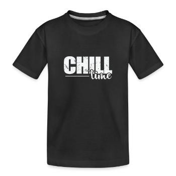 Temps de détente Relax - T-shirt bio Premium Enfant - noir - Devant