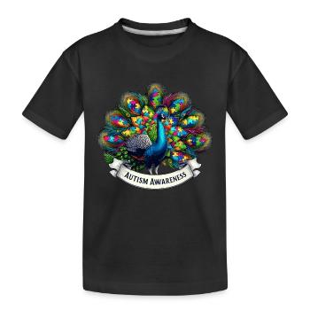 Autism Awareness puzzles piece - Kinder Premium Bio T-Shirt - Schwarz - Vorne