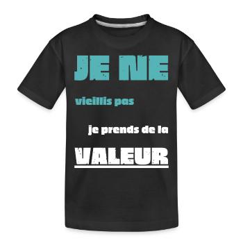 Männer, Frauen, Humorvoll, Humorvolles T-Shirt-Geschenk - Kinder Premium Bio T-Shirt - Schwarz - Vorne